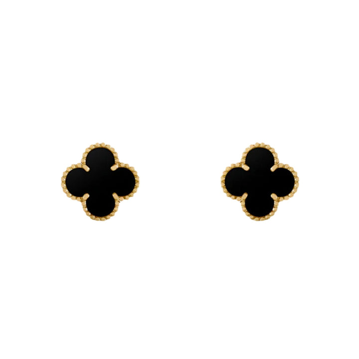 CLOVER | Black Earrings