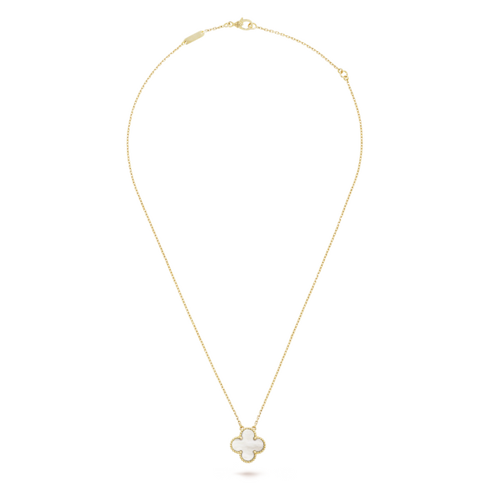 CLOVER | White/Gold Necklace